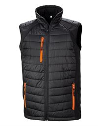 GILET SMANICATO RICICLATO CON PARTI IN SOFTSHELL